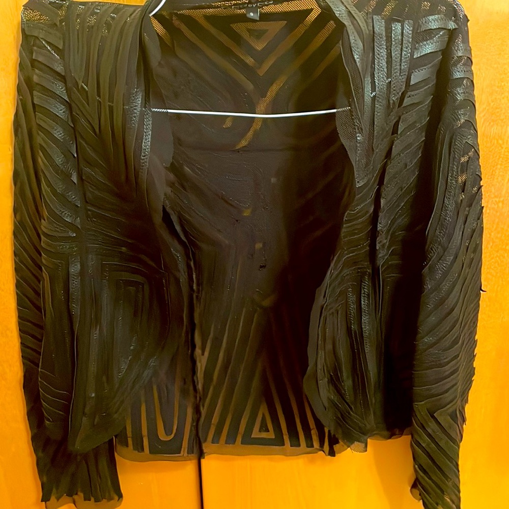 Dressy black cardigan!